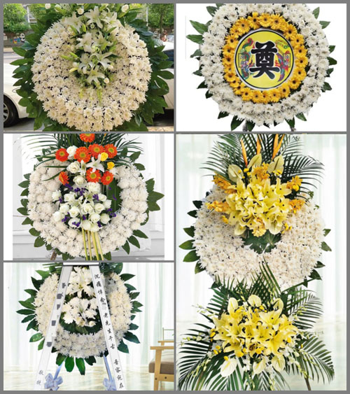 河北石家庄平山县小觉镇花圈速递